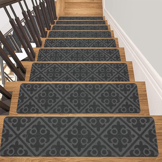 Antislip Trapmatten Grijs - Set van 15 Stuks voor Veilige Trappen – foto 2