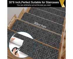 Antislip Trapmatten Grijs - Set van 15 Stuks voor Veilige Trappen – foto 3