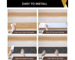 Antislip Trapmatten Grijs - Set van 15 Stuks voor Veilige Trappen – foto 5