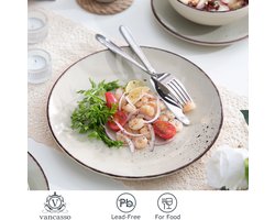 48-delige Keramische Serviesset - Beige Stoneware voor 12 Personen – foto 6