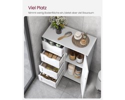 Elegante Badkamerkast Wit met Lades en Verstelbare Plank – foto 2