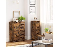 Vintage Bruine Opbergkast met 3 Laden - Compact Design – foto 1