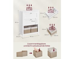 Elegant Badkamermeubel met Lades en Opbergmanden - Wit – foto 2