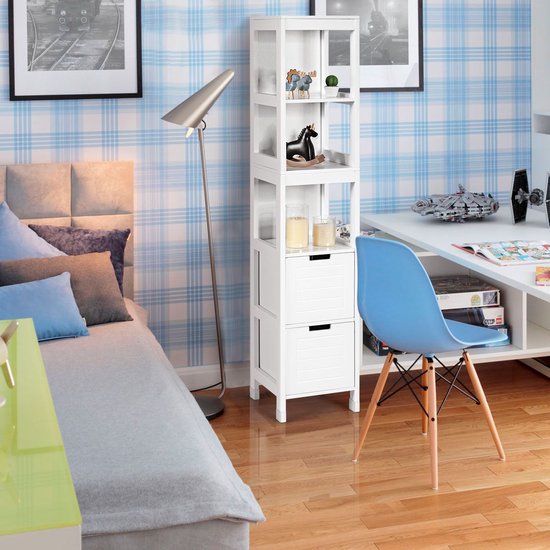 Elegante Hoge Opbergkast met Lades voor Badkamer of Andere Ruimte – foto 4