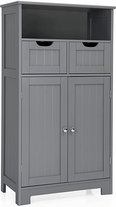 Veelzijdige Opbergkast met Verstelbare Laden en Plank - Grijs - 60x30x109 cm – foto 1