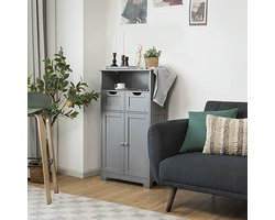 Veelzijdige Opbergkast met Verstelbare Laden en Plank - Grijs - 60x30x109 cm – foto 6