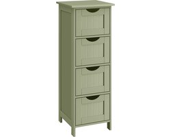 Groene Badkamerkast met 4 Laden - Compact Opbergmeubel – foto 2