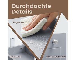 Smal Badkamerkastje – Compacte Opberger in Duifgrijs – foto 1