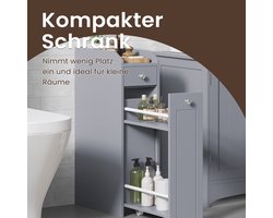 Smal Badkamerkastje – Compacte Opberger in Duifgrijs – foto 3