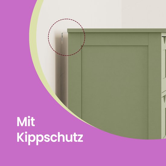 Elegant Badkamerkastje met 4 Laden - Lauriergroen Design – foto 5