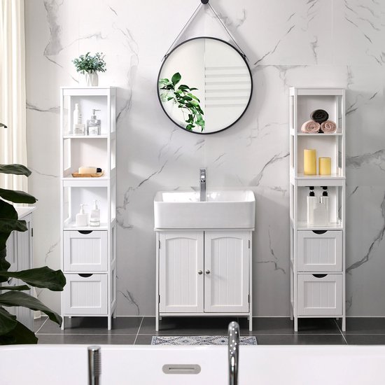 Elegant Badkamermeubel: Slank & Praktisch Opbergmeubel voor Toiletartikelen – foto 2