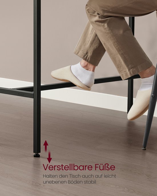 Bartafel met Lade en Ruim Werkblad - Asbruin – foto 6