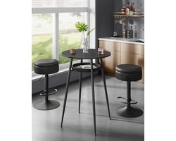 Elegante Ronde Bartafel met Opbergruimte - Modern Zwart Design – foto 2