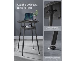 Elegante Ronde Bartafel met Opbergruimte - Modern Zwart Design – foto 5