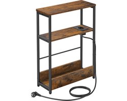Compacte bijzettafel met oplaadfunctie - 3 planken – foto 2