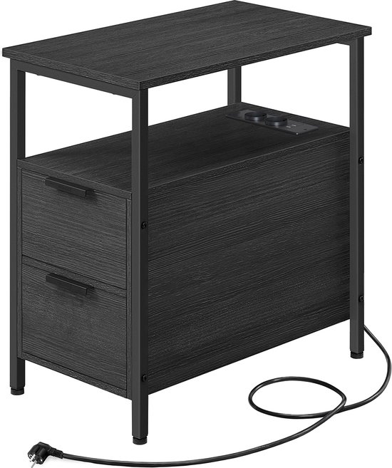 Bijzettafel met stekkerdoos en opbergruimte voor een opgeruimd interieur – foto 2