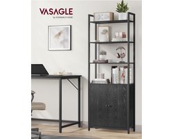 Elegante Boekenkast Ebbenhout Zwart – Ruime Opbergoplossing – foto 3