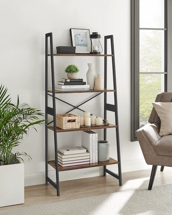 Stijlvolle Ladder Boekenkast voor Woonkamer of Slaapkamer – foto 3