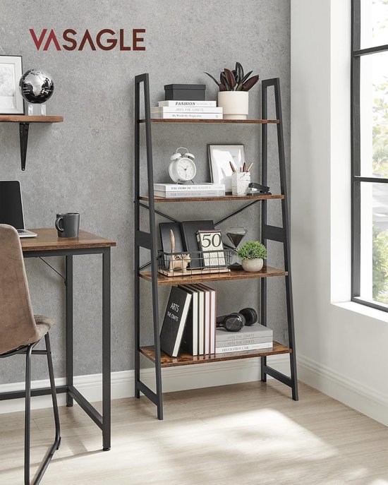 Stijlvolle Ladder Boekenkast voor Woonkamer of Slaapkamer – foto 5