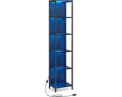 Veelzijdige Boekenkast met Sfeervolle LED-Verlichting en 6 Niveaus – foto 1