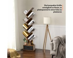 Boomvormige Boekenkast met Lade - Staande Opbergplank voor Thuis – foto 2