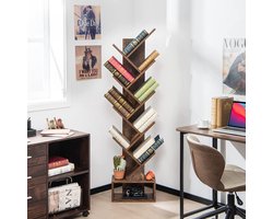Boomvormige Boekenkast met Lade - Staande Opbergplank voor Thuis – foto 4
