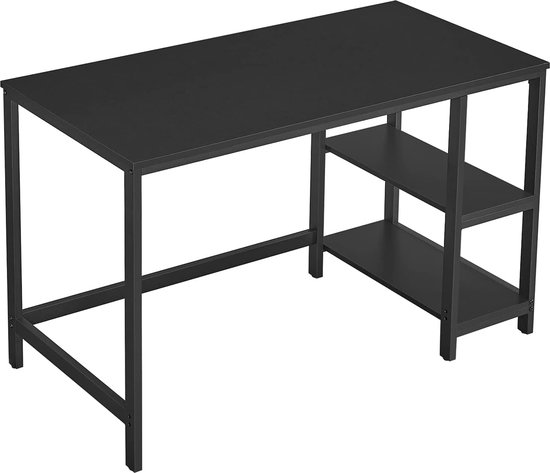Stijlvol en Ruim Kantoorbureau met Opbergruimte - Vintage Bruin-Zwart – foto 1