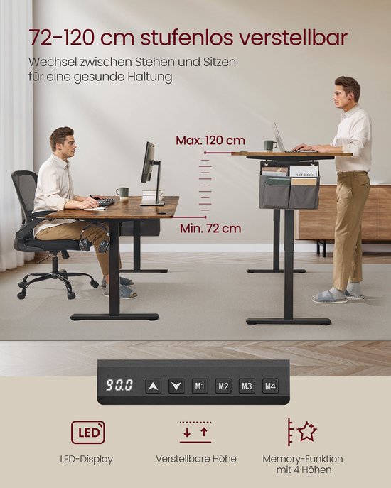 Elektrisch in Hoogte Verstelbaar Bureau - Optimaal Comfort en Productiviteit – foto 3