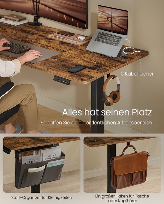 Elektrisch in Hoogte Verstelbaar Bureau - Optimaal Comfort en Productiviteit – foto 5