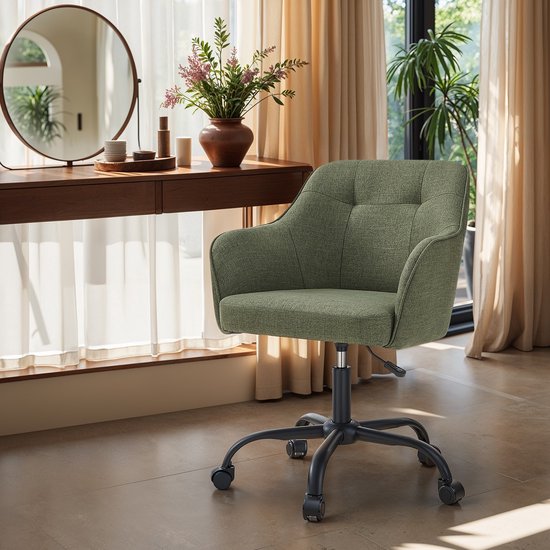Ergonomische Bureaustoel met Comfortabele Stofbekleding - Groen – foto 2