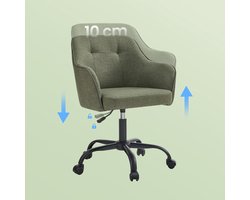 Ergonomische Bureaustoel met Comfortabele Stofbekleding - Groen – foto 6