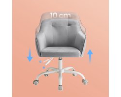 Comfortabele Bureaustoel met Fluweelbekleding - Verstelbaar & Ergonomisch – foto 6