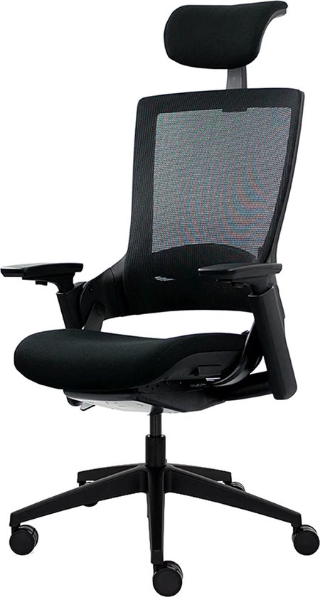 Luxe Ergonomische Bureaustoel met Verstelbare Hoofd- en Lendensteun – foto 1
