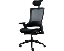 Luxe Ergonomische Bureaustoel met Verstelbare Hoofd- en Lendensteun – foto 2