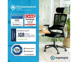 Luxe Ergonomische Bureaustoel met Verstelbare Hoofd- en Lendensteun – foto 4
