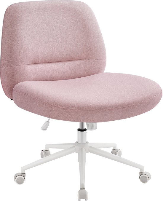 Comfortabele Bureaustoel met Ergonomisch Ontwerp en Roze Accent – foto 1
