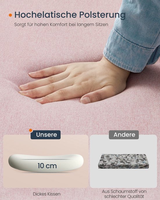 Comfortabele Bureaustoel met Ergonomisch Ontwerp en Roze Accent – foto 5