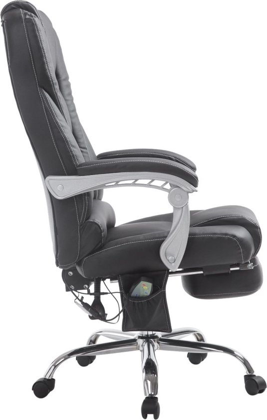 Ergonomische Bureaustoel met Massagefunctie - Zwart Kunstleer – foto 3