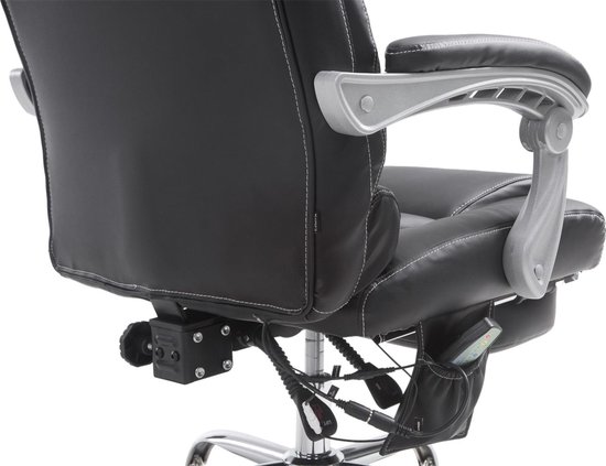 Ergonomische Bureaustoel met Massagefunctie - Zwart Kunstleer – foto 6