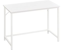 Elegant Wit Bureau - Industrieel Design met Ruim Werkblad – foto 2