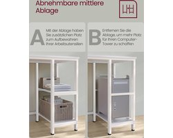 Ruim Hoekbureau met Opbergplanken - Esdoornwit Werkplek – foto 3