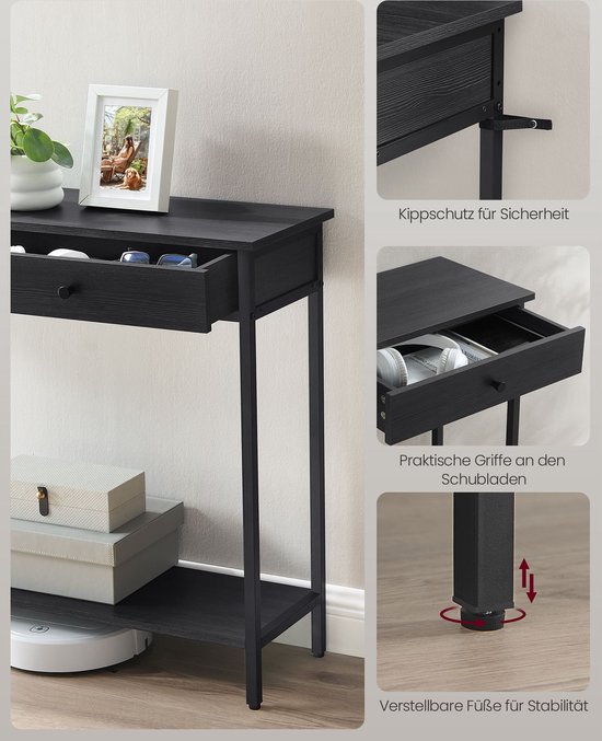 Elegante Consoletafel met Industriële Stijl - Ruime Opbergmogelijkheden – foto 5
