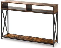 Industriële Consoletafel met Open Plank en Opbergvakken voor Entree of Woonkamer – foto 6