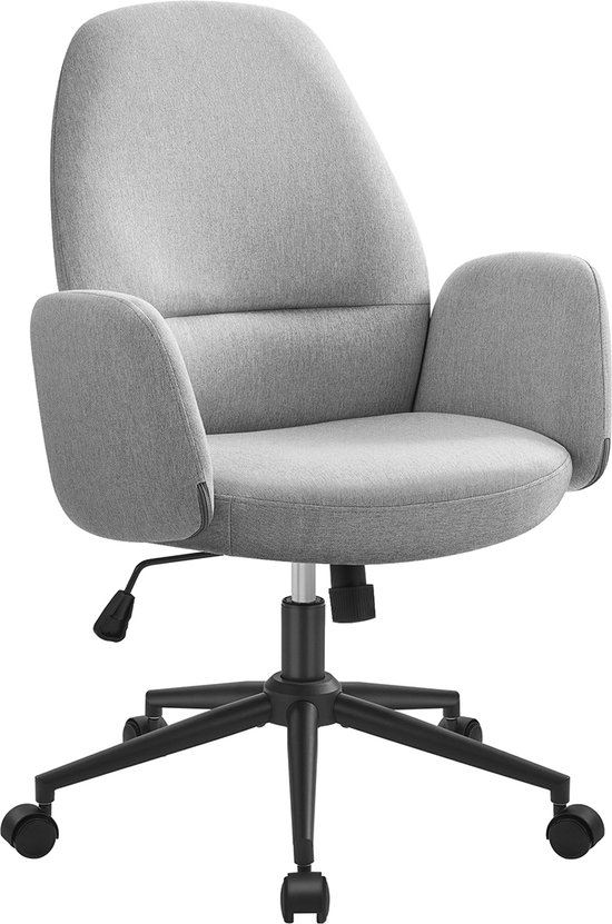 Ergonomische Draaistoel met Stoffen Bekleding en Verstelbare Hoogte – foto 2