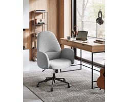 Ergonomische Draaistoel met Stoffen Bekleding en Verstelbare Hoogte – foto 6