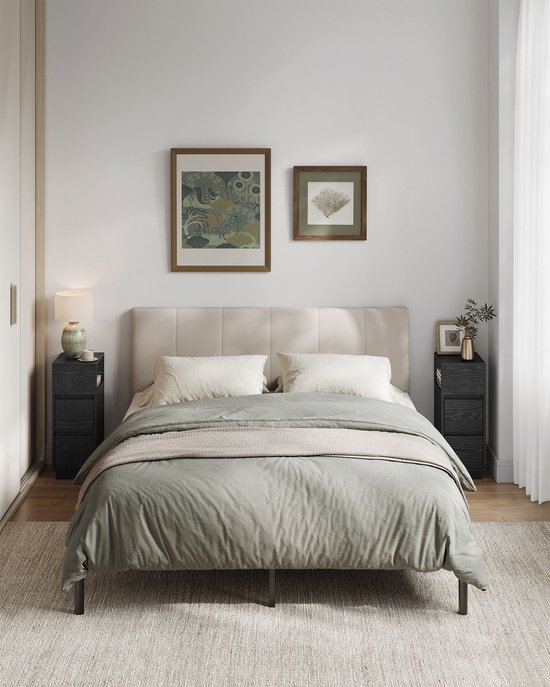 Elegante Zwarte Nachtkastjes Set met Lades - Compact Design – foto 3