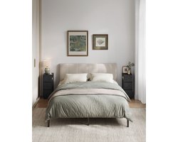Elegante Zwarte Nachtkastjes Set met Lades - Compact Design – foto 4