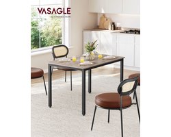 Eettafel - Stijlvol & Stevig Ontwerp - Greige Gemêleerd – foto 2
