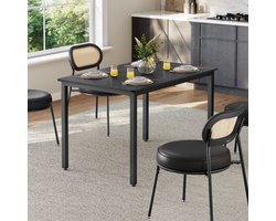 Elegante Eettafel - Strak Zwart Design - 70x110x77 cm – foto 2