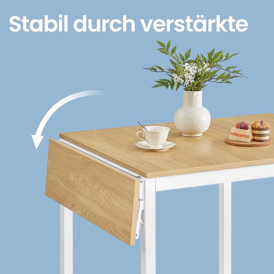 Flexibele Eettafel voor 2-4 Personen – Opklapbaar Design – foto 3